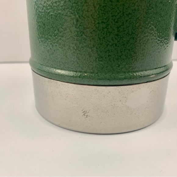 New STANLEY Green Stainless Steel XL 1.40Qt Classic Thermos Foldable Handle - Picture 13 of 15